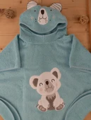 Sevimli Koala Desenli Kapüşonlu Bebek & Çocuk Panço Havlu thumbnail 4