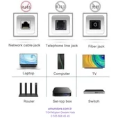 Lua 15 Metre, Ethernet Kablosu, Ağ Kablosu, Lan, Cat6, Modem Internet Kablosu, Gri thumbnail 2