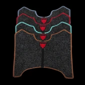 Mondial Motosiklet Aksesuar Koruyucu Modifiye Paspas Mondial Turismo 50 cc Benzinli Scooter Uyumlu Kurt Nakış Armalı Kenar Overlok Renk Seçenekli thumbnail 4