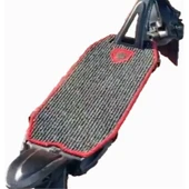 Kaabo Elektrikli Scooter Aksesuar Koruyucu Paspas Kaabo Mantis 8 Uyumlu Kırmızı Kurt Nakış Armalı Kırmızı Kenar Overloklu - 1