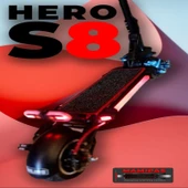 Hero Elektrikli Scooter Aksesuar Koruyucu Paspas Hero S8 Uyumlu Düz Kırmızı Kenar Overloklu - 1