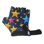 Raptor Çocuk Eldiveni Kısa Parmak Çocuk Bisiklet Eldiveni Silikon Jelli Yıldız Desenli M Beden thumbnail 3