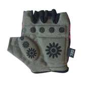 Raptor Çocuk Eldiveni Kısa Parmak Çocuk Bisiklet Eldiveni Silikon Jelli Çiçek Desenli M Beden thumbnail 3