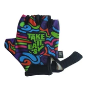 Raptor Çocuk Eldiveni Kısa Parmak Çocuk Bisiklet Eldiveni Silikon Jelli Take it Easy Desenli M Beden thumbnail 3