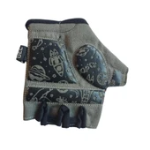 Raptor Çocuk Eldiveni Kısa Parmak Çocuk Bisiklet Eldiveni Silikon Jelli Roket Desenli M Beden thumbnail 3