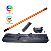 Gdx TB-100 RGB 45W Youtube Canlı Yayın Arka Plan Renkli Dolgu Işığı Led Tüp Işık (Uzunluk: 100 cm) thumbnail 5