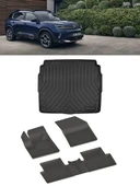 Sahler Citroen C5 Aircross 2025 ve Sonrası 4.5D Paspas ve Rizline 3D ALT Bagaj Havuzu Set thumbnail 1