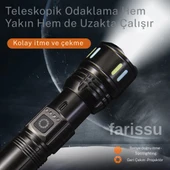 RT-171 1000 Lümen 50W Şarjlı LED El Feneri – 5 Modlu, Teleskopik Odaklamalı, Suya Dayanıklı - 2