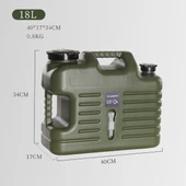 Madfox Galon Air PE Musluklu Su Bidonu 18 Litre Yeşil - 2