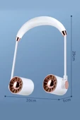 Taşınabilir Usb Şarjlı 3 Kademeli Ergonomik Boyun Fanı Vantilatör Soğutucu ZB135 - 3