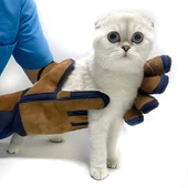 Petsuit Koruyucu Eldiven Lacivet/Taba 50cm - 2