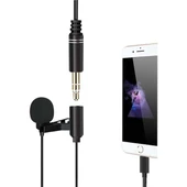 Powermaster JH-041-A Cep Telefonu için Ligthning Girişli Youtuber Yaka Mikrofonu thumbnail 2