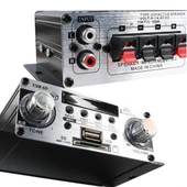 MagicVoice YW-191L 12 Volt 100 Watt Motosiklet Bluetooth Amfi USB/SD 2 Kanal Pazarcı - Anfi (125X95X40mm) - 2