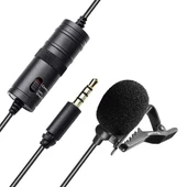 Haiki HK-401 Profesyonel Youtuber Kamera Telefon Yaka Mikrofonu (6 Metre Kablolu) - 1