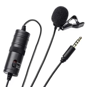 Haiki HK-401 Profesyonel Youtuber Kamera Telefon Yaka Mikrofonu (6 Metre Kablolu) - 2