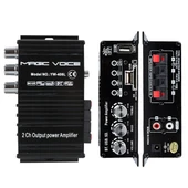 MagicVoice YW-406L 12 Volt 100 Watt Motosiklet Bluetooth Amfi USB/SD 2 Kanal Pazarcı - Anfi (154X80X42Mm) - 2