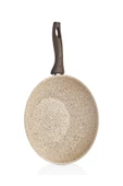 FALEZ Creamy 28 Cm Granit Wok Tava - 2
