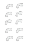 water jobs 10 Adet Su Arıtma Filtre Bağlantı Dirseği (QUICK - HIZLI BAĞLANTI) 1/4" (6mm) - 2