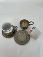 Kahve Fincanı - İki Adet Takım - Vintage /Eski - Monopoli Marka SR1023 - 3
