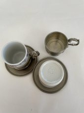 Kahve Fincanı - İki Adet Takım - Vintage /Eski - Monopoli Marka SR1023 - 6