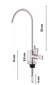 Sucoco Paslanmaz Ithal Su Arıtma Musluğu Mat Inox - 2