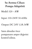 alkalix Kapalı Kasa Su Arıtma Cihazı Adaptörü 24v 1,5A - 3