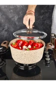 FALEZ Creamy 32 Cm Granit Derin Tencere - 1