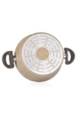 FALEZ Creamy 32 Cm Granit Derin Tencere - 5