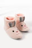 Albishoes Kadın Tavşan Figürlü Ev Botu Panduf Anne Çocuk Yumuşak Rahat Sessiz Taban Ev Ayakkabısı thumbnail 4