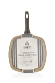 FALEZ Creamy Granıtec Kare Kapaksız Tava 28x28 - 5