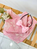 Gök Joy Kız Çocuk Çiçek Desenli Takım – Pembe - 3