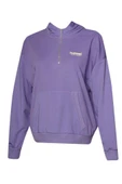 hummel Devon Zip Neck Hoodie Mor Kadın Hoodie - 2