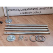 İstaBreeze Direk Seti 4 metre - Rüzgar Türbini için 15 kg taşıma kapasiteli thumbnail 4