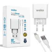Weko WK-21436 2.1 Amper Telefon Şarj Adaptörü + Micro USB Kablo thumbnail 1