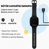 Akıllı Saat 2MP Kamera GPS Takibi Koldan Çıkarma Sensörü Suya Dayanıklı SOS Butonu Görüntülü Arama - 4