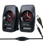 Magicvoice T-19 1+1 USB Pc Mini Hoparlör - Speaker (2*3 Watt - 4 Ohm) thumbnail 1