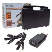 Magicvoice Mv-19593 UHF Kablosuz Mikrofon ve Amfi Aksesuar Set thumbnail 3