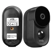 UMIE 2MP Iki Yönlü Ses TF Kart Kablosuz Tuya Destekli Akıllı IP Kamera 6700 mAh Bataryalı (UM-BK21 Siyah) thumbnail 2