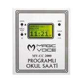Magicvoice MV-CC2000 USB Duvar Tipi Programlı 20 Adet MP3 Formatı Zil / İstiklal Marşlı Akıllı Dijital Okul Saati (Çan Takılabilir) - 2