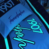 Taç Fenerbahçe 1907 Glow Tek Kişilik Lisanslı Nevresim Takımı - 2