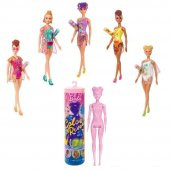 Barbie Color Reveal Renk Değiştiren Sürpriz Barbie Kum ve Güneş Serisi GWC57 - 1
