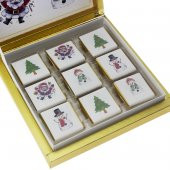 27 Adet Yılbaşı Çikolatası Madlen 4 Desenli - 2