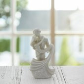 10 Adet 8cm Gelin Damat Biblo Sedef Boyalı - 1