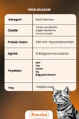 PANCHO RENKLİ YETİŞKİN KEDİ MAMASI 15KG - 3