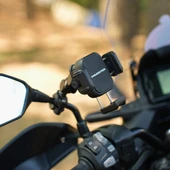 KNMASTER TT-870 Titreşim ve Hırsızlık Önleyici Motosiklet Telefon Tutucu thumbnail 4