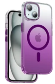 Fuchsia iPhone 15 Aurora Manyetik Şarj Uyumlu Kılıf thumbnail 6