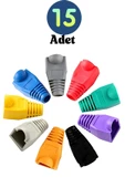 MN6 M107KB RJ45 Kılıf/15 Adet-Cat6 CAT6E Cat5 CAT5E UYUMLU/RJ45 Siyah Kılıf BOOT-RJ45 Cat5 Cat6 Kılıf thumbnail 1