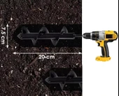 Bahçe Toprak Delici Universal Matkap Ucu Toprak Burgu Aparatı 20x7.5 - 2