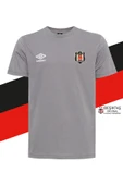 Beşiktaş Orijinal Lisanslı Sıfır Yaka Gri T-Shirt thumbnail 1