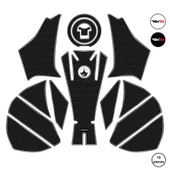 RKS A250 2023 ile Uyumlu Kaydırmaz 6D Karbon 15 Parça Tank Pad Seti GC79 - 1